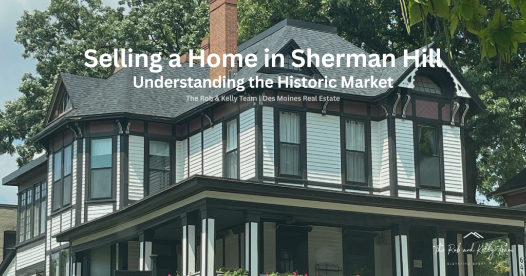 Historic Victorian homes in Sherman Hill Des Moines Iowa
